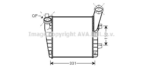 AVA QUALITY COOLING Kompressoriõhu radiaator VW4235